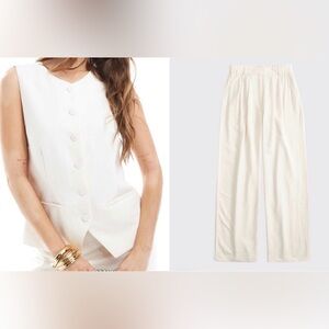 Two Items - Abercrombie and Fitch Vest and Linen Pants